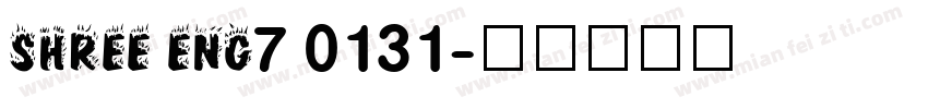 SHREE ENG7 0131字体转换
